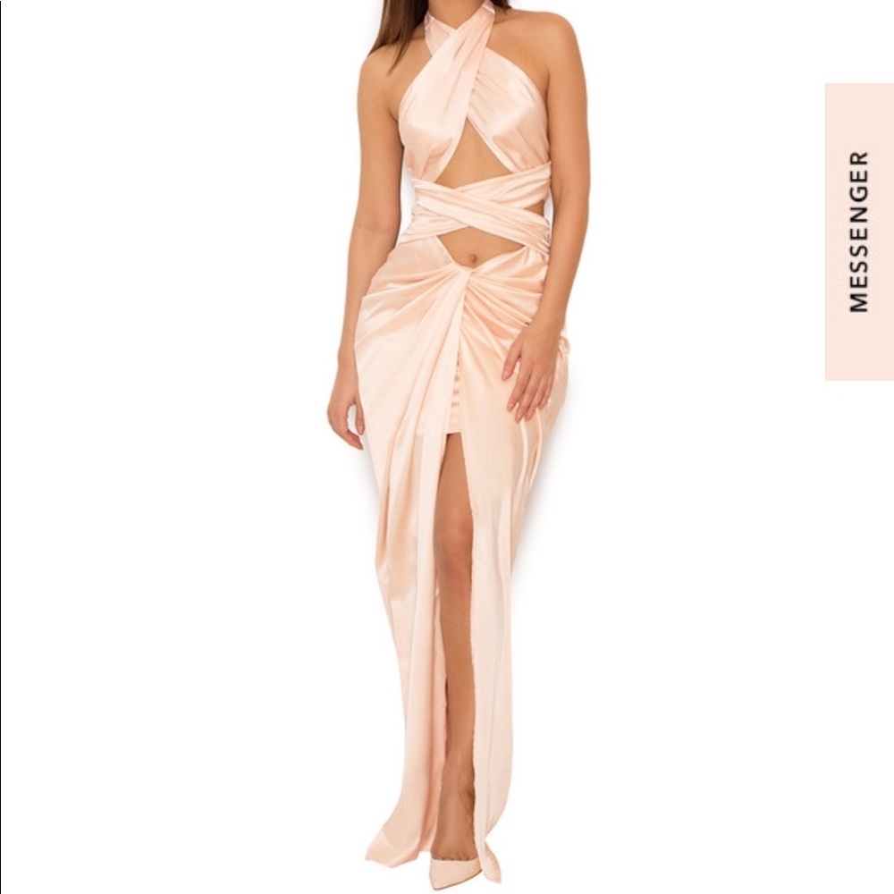 Cesare gown in blush House of CB